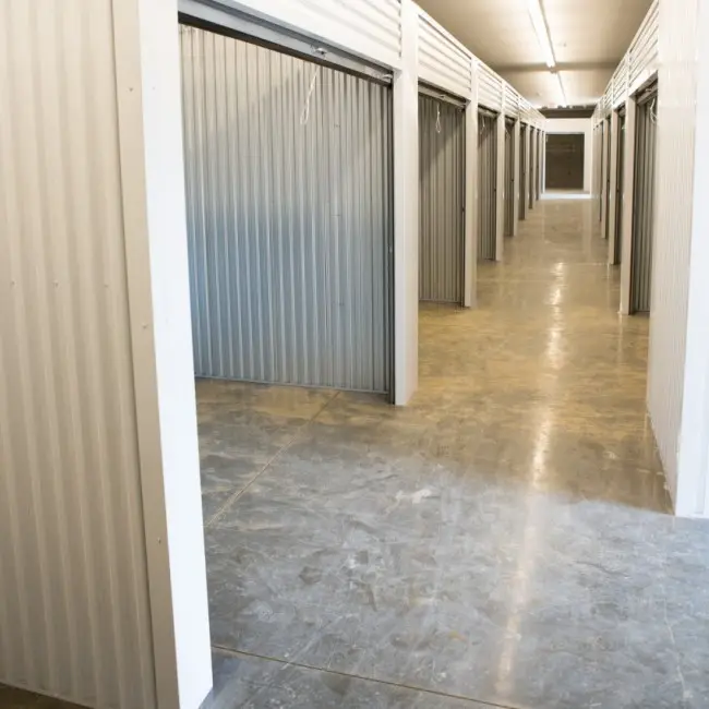 Interior climate-controlled storage units at Stor Stuf in Cookeville