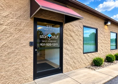 Stor Stuf storage building entrance in Cookeville, TN